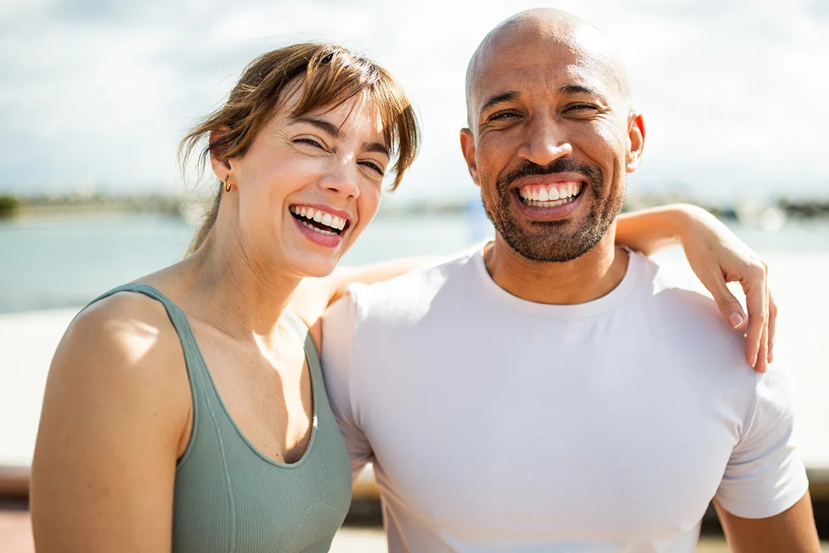 Healthy couple representing men’s sexual wellness and hormone health.