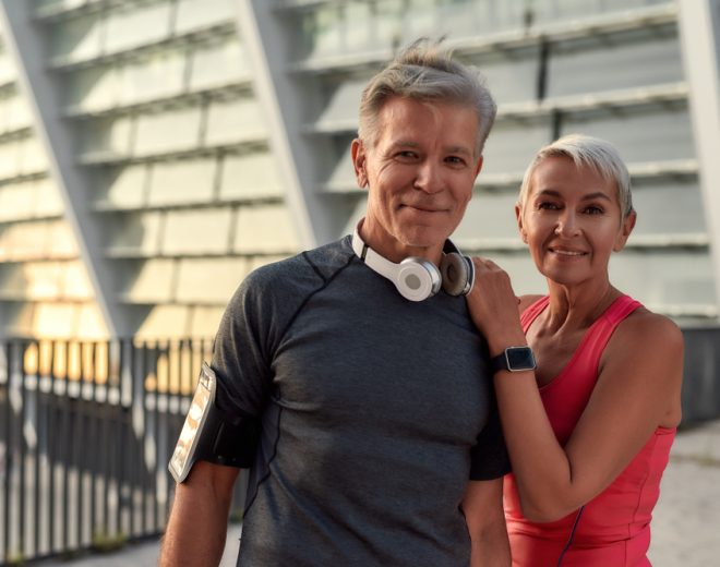 Powerful,Couple.,Portrait,Of,Happy,Middle-aged,Man,And,Woman,In